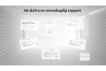 Tema 2, Vetenskaplig rapport